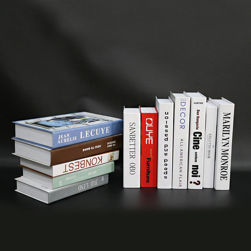 CNC 인테리어 소품책 장식용 모형책 가짜책 5종류 세트상품