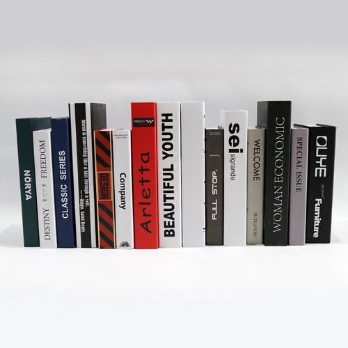 CNC 인테리어 소품책 장식용 모형책 가짜책 5종류 세트상품